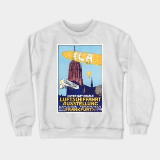 International Aeronautics Exhibition 1909 Vintage Poster Crewneck Sweatshirt